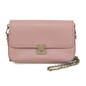 Bottega Veneta Intrecciato Chain Shoulder Mini Bag Women's Leather Clutch Bag...